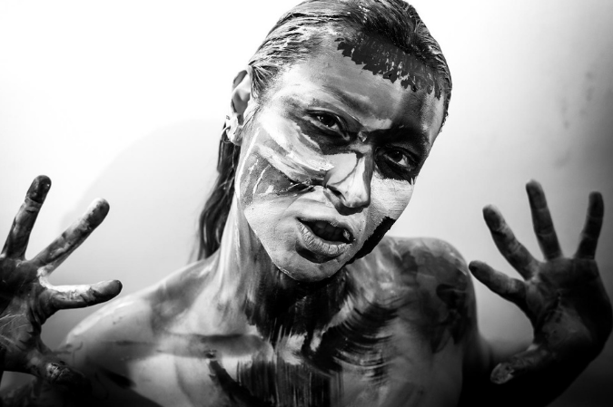 Black and White Photo of Itchy Valentine