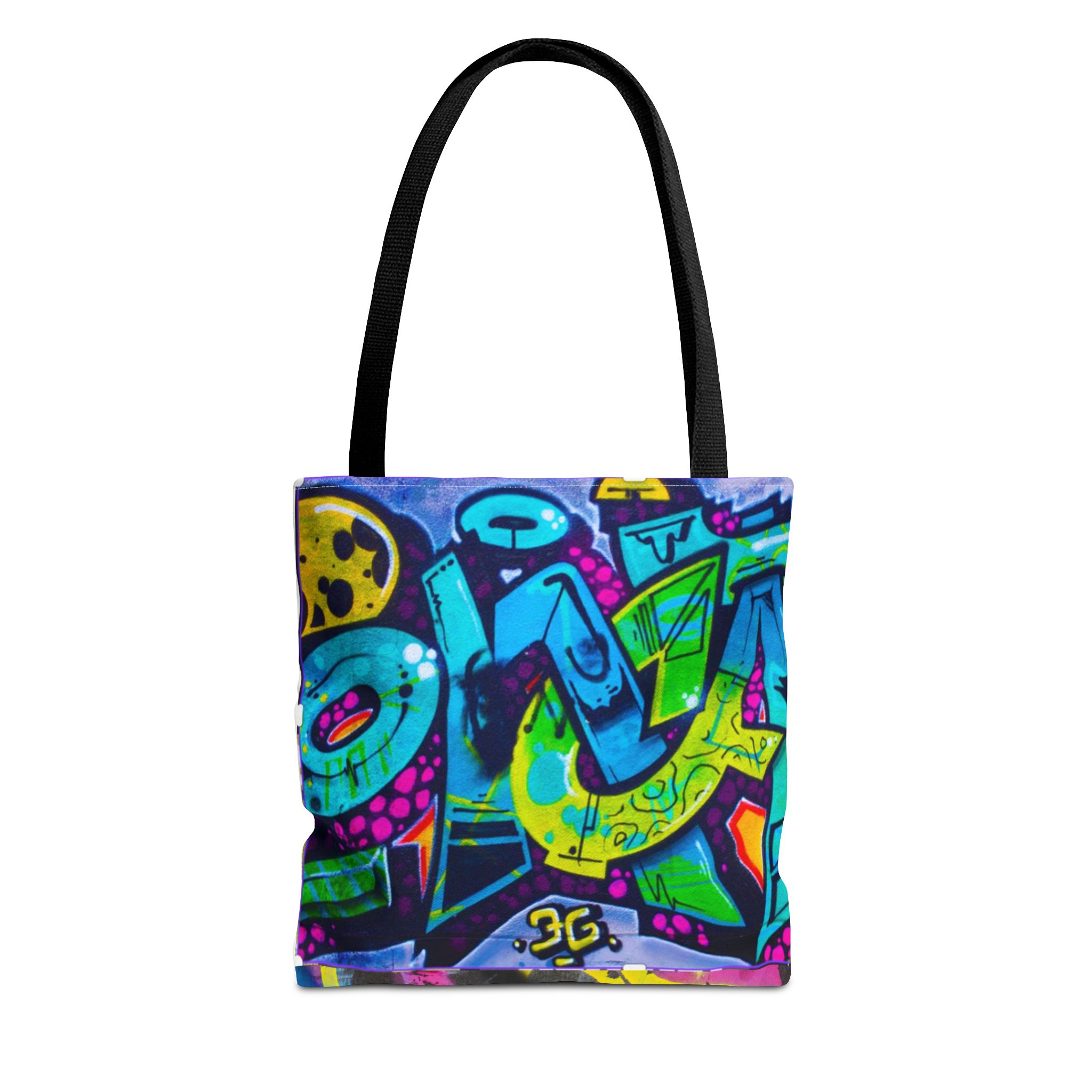 Graffiti Art Tote Bag — Colorful Street Style All-Over Print
