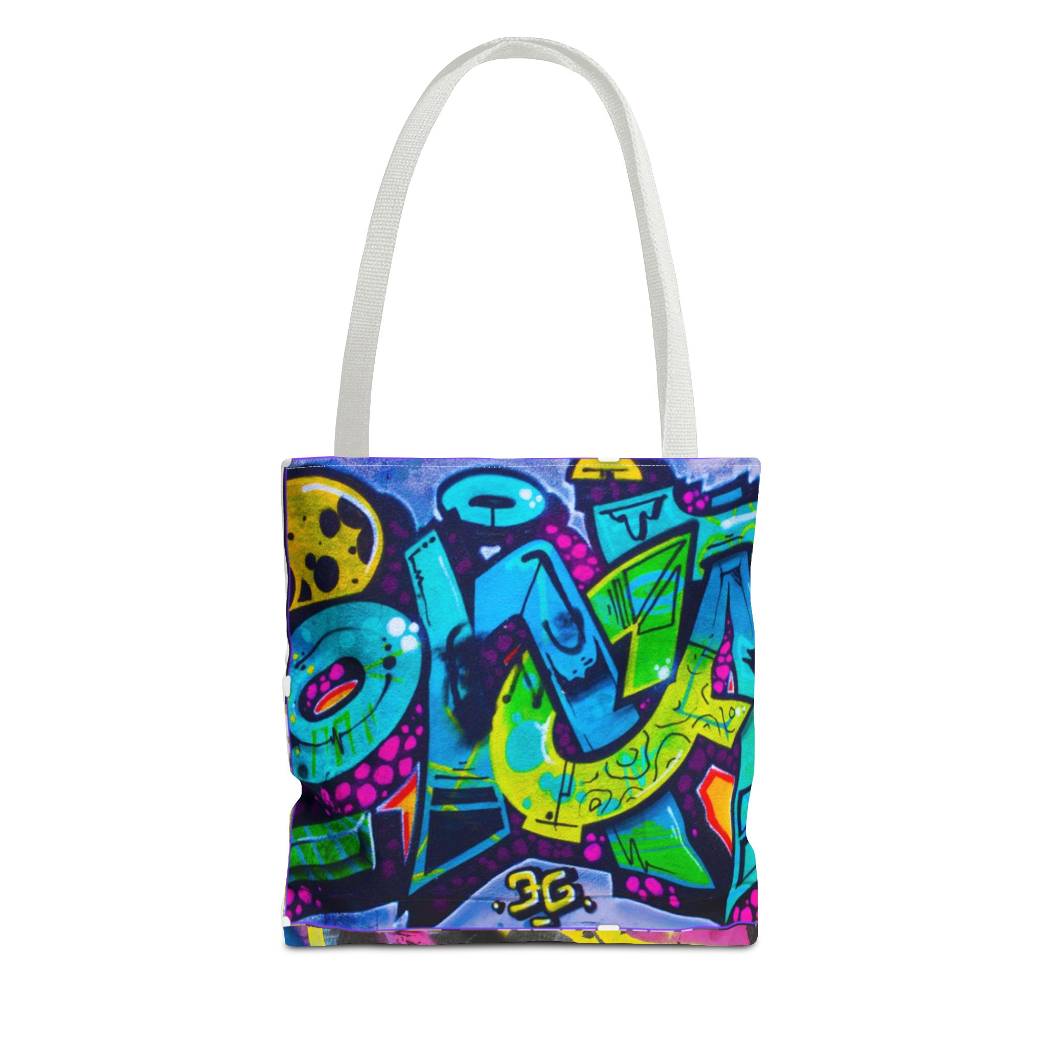 Graffiti Art Tote Bag — Colorful Street Style All-Over Print - Image 9