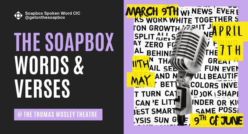The soapbox words and verses at the Thomas Wosley Theatre
